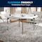 Flash Furniture Round Wh 60Rnd Plastic Fold Table, 59.75" W, 59.75" L, 28.75" H, Plastic Top, White DAD-YCZ-152R-GW-GG - alternate 6